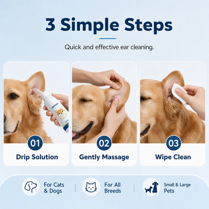 🐶🐱 Ear cleaner | Relieves itching in dogs & cats 👂